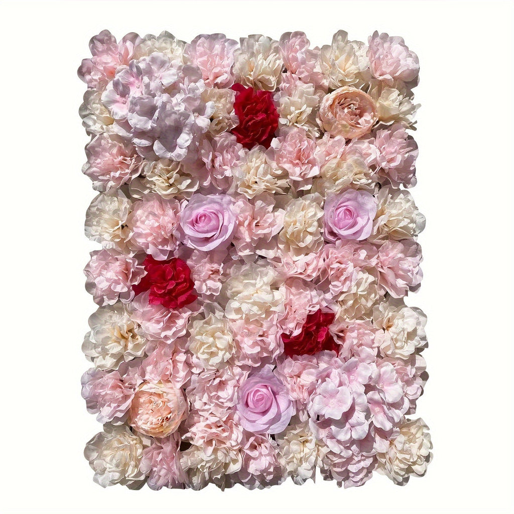 20 PCS Artificial Flower Wall Wedding Party Background Decoration Wall Panel
