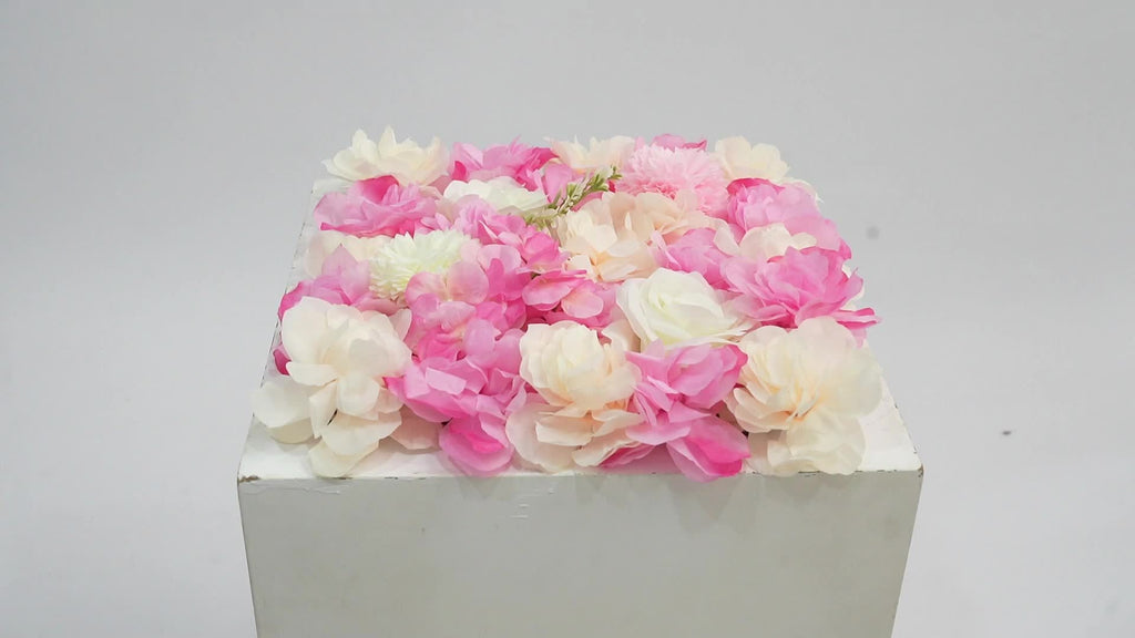 12pcs Artificial Flower Wall Panels 3D Flower Background For Wedding Sites, Photography Buildings, Clothing stores, Home walls, Hotels
