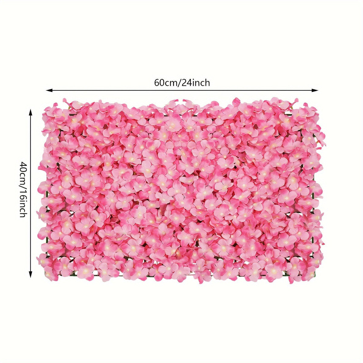 20pcs Whimsical Pink Artificial Flower Wall Set - Exquisite Romantic Backdrop Decor with Quick and Easy Installation, Durable and Reusable Design - Perfect for Weddings, Parties, Home Decor, and Special Events