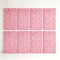 8pcs Light Pink Artificial Hydrangea Flower Wall Panel, 3D Dense Flower Backdrop, Reusable Floral Wall Decor for Wedding Ceremony, Birthday Party, Gender Reveal, Photo Booth, Indoor & Outdoor Events