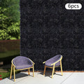 6pcs Black Flower Wall Panels, Artificial Flower Wall Panels, Flower Panels for Backdrop, 60 X 40 Cm/23.62 X 15.75 Inches, for Gardens, Patios, Landscapes