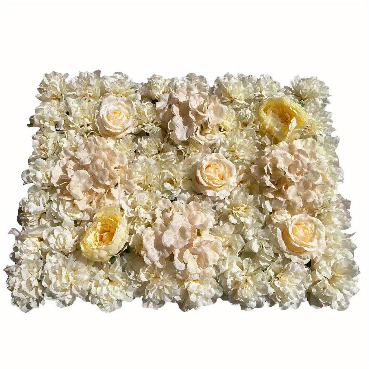 6pcs Artificial Flower Wall Hydrangea Panel Mat Pad Wedding Backdrop 23.62x15.75 inch