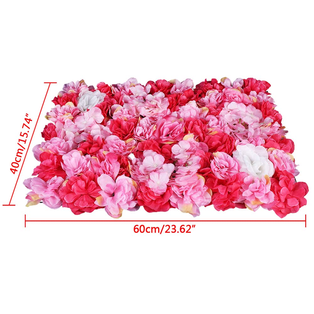 6 Pieces of Plant Wall, Rose Hydrangea, Home and Photo Background Decoration