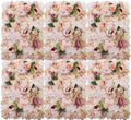 Flower Wall Panel Floral Backdrop, Artificial Pink and Yellow Flower Wall Decor Set, 3D Silk Rose Floral Panel, for Wedding, Party, Home Decoration, Photo Background 24 * 16in Set of 6
