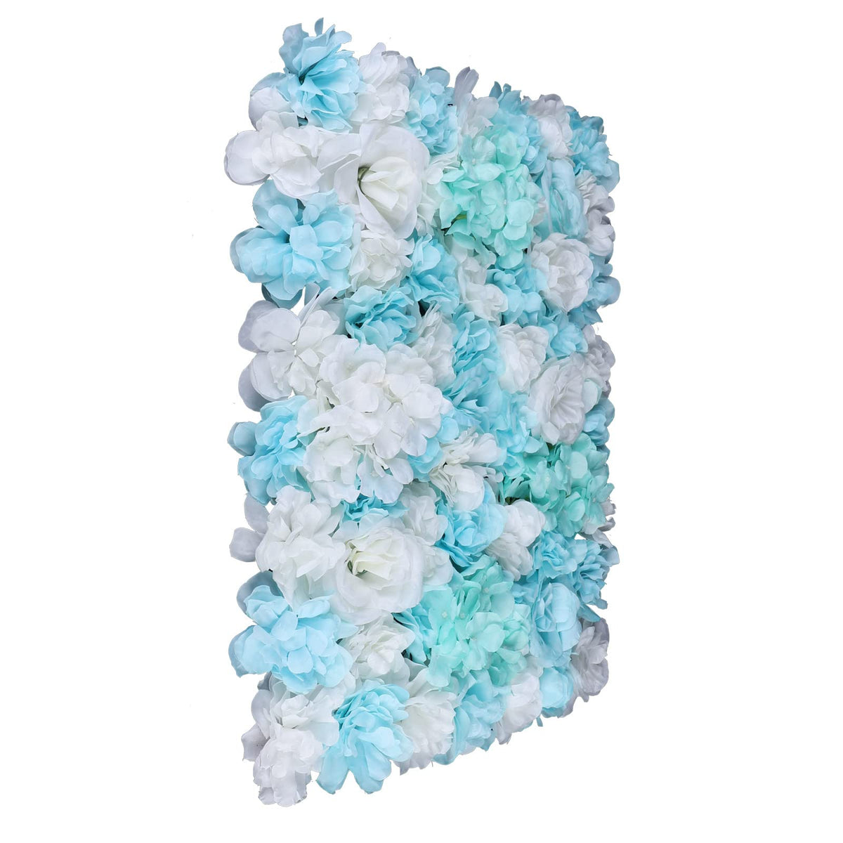 12 pcs Artificial Silk Flower Wall Panel,3D Artificial Flower Backdrop,Silk Mesh Wall Background, 3D Floral Mat for Wedding Party, Birthday, Decoration