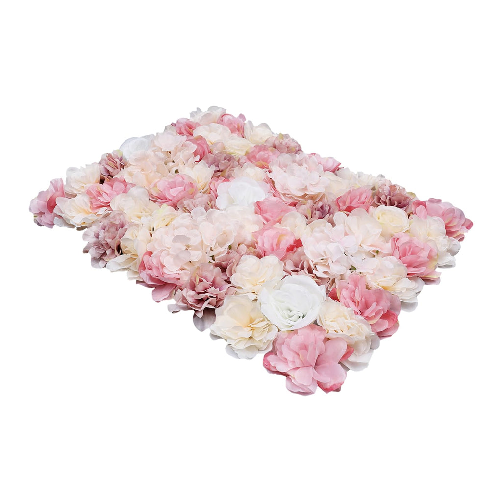 Artificial Flower 12 piece Plant Flower Wall Decoration Set A Mix of Dahlia Roses and Hydrangeas Creating a Warm Autumn Garden Atmosphere