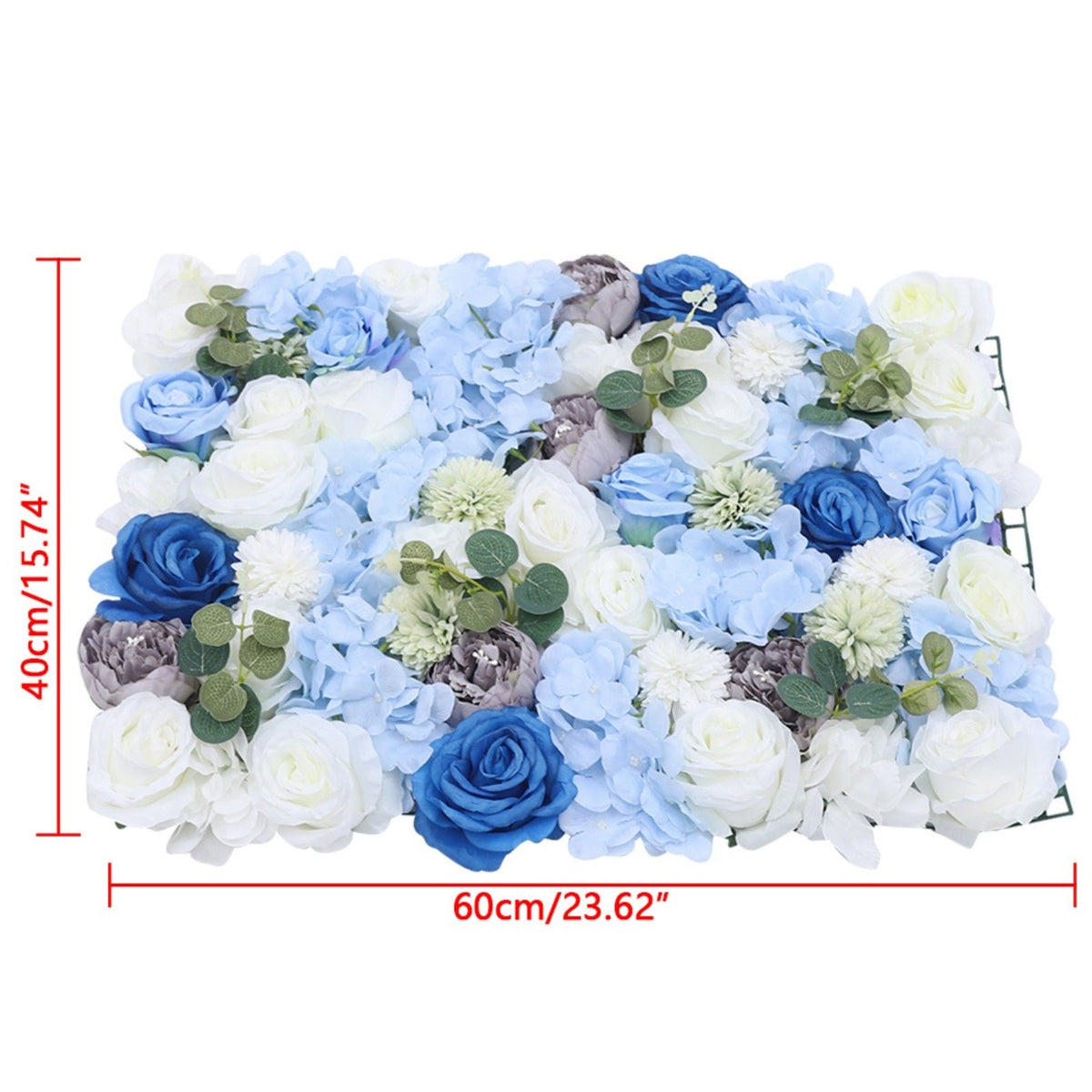 6pcs Artificial Flower Wall Panels | 15.74"x 23.62" Fabric Flower Panels for Outdoor Garden Backyard Fence Privacy Screen and Indoor Wall Decor, OUKANING Brand