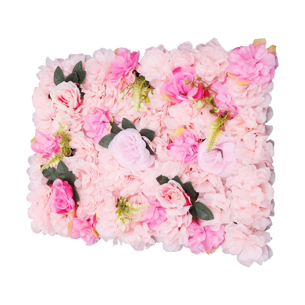 12PCS Artificial Flower Wall Panels, Rose Backdrop for Weddings, Reusable 3D Silk Floral Decor Wedding Flower Decorations Wall Silk Rose Panels for Birthdays, Showers, Photo Booths