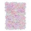 DYRABREST 12 Pack Artificial Flower Wall Panels, 16 x 24 inch Flower Wall Mat Silk Faux Hydrangea and Rose Flower Panels for Flower Wall Decor Wedding Party Event Decoration