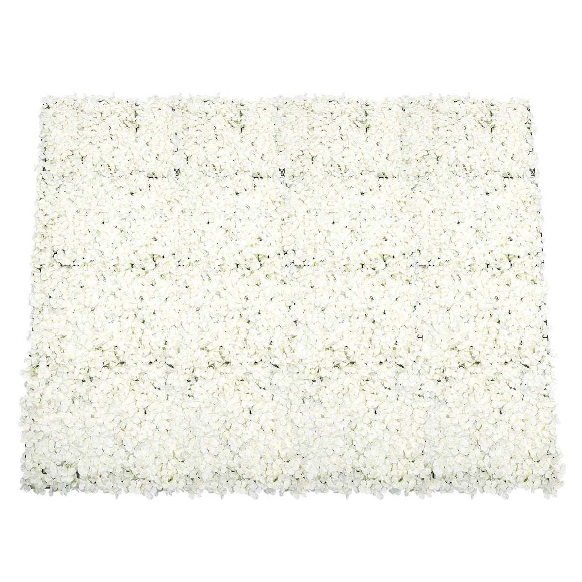 20-Pack White Artificial Flower Wall Panel 40x60cm for Wedding Party Decorations