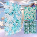 12 pcs Artificial Silk Flower Wall Panel,3D Artificial Flower Backdrop,Silk Mesh Wall Background, 3D Floral Mat for Wedding Party, Birthday, Decoration