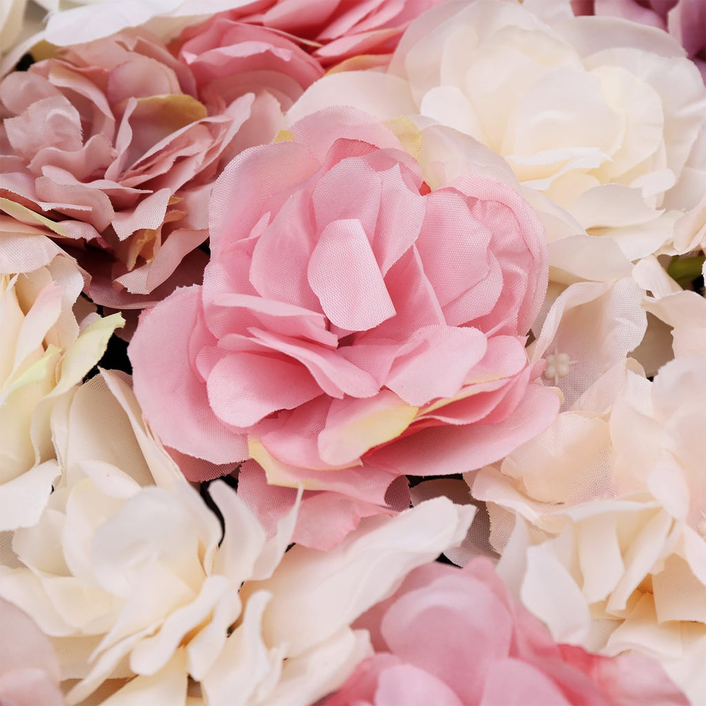Artificial Flower 12 piece Plant Flower Wall Decoration Set A Mix of Dahlia Roses and Hydrangeas Creating a Warm Autumn Garden Atmosphere