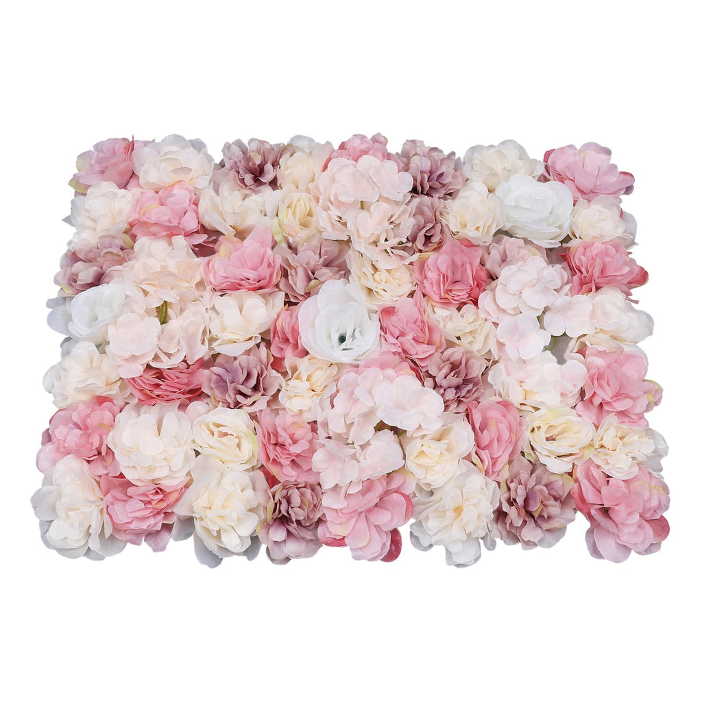 Artificial Flower 12 piece Plant Flower Wall Decoration Set A Mix of Dahlia Roses and Hydrangeas Creating a Warm Autumn Garden Atmosphere