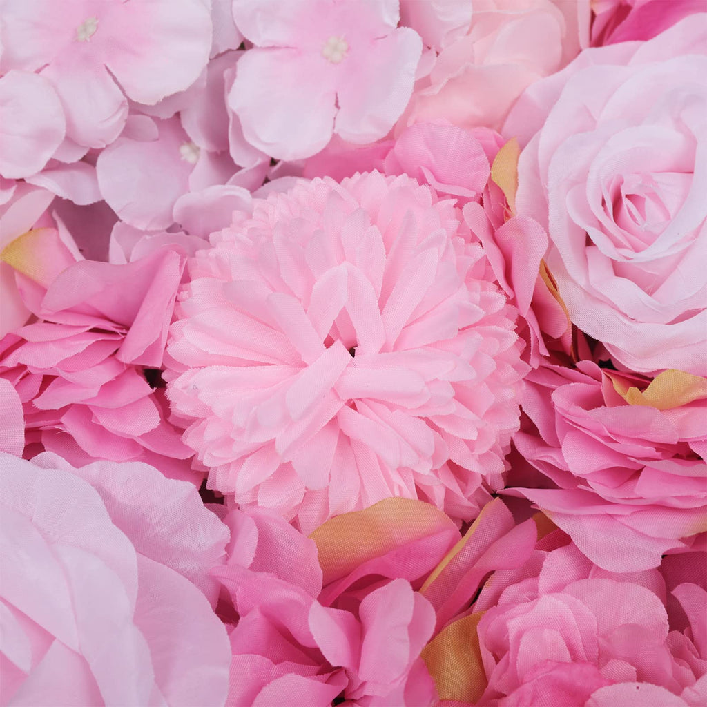 6PCs Flower Wall Panel,Silk Wall Panels Backdrop,Wedding Wall Decor,Dark Pink DIY 3D Floral Panels,Photo Fake Screen for Party Event,15.7 * 23.6inch (Dark Pink)