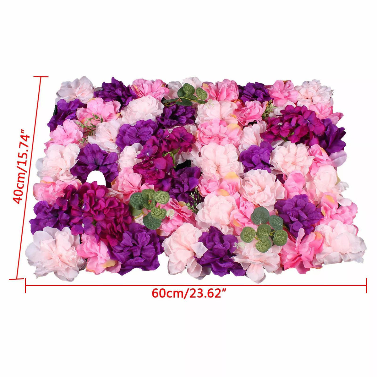 6pcs Artificial Flower Wall Panel Indoor Outdoor Flower Wall Panel for WeddingDecor