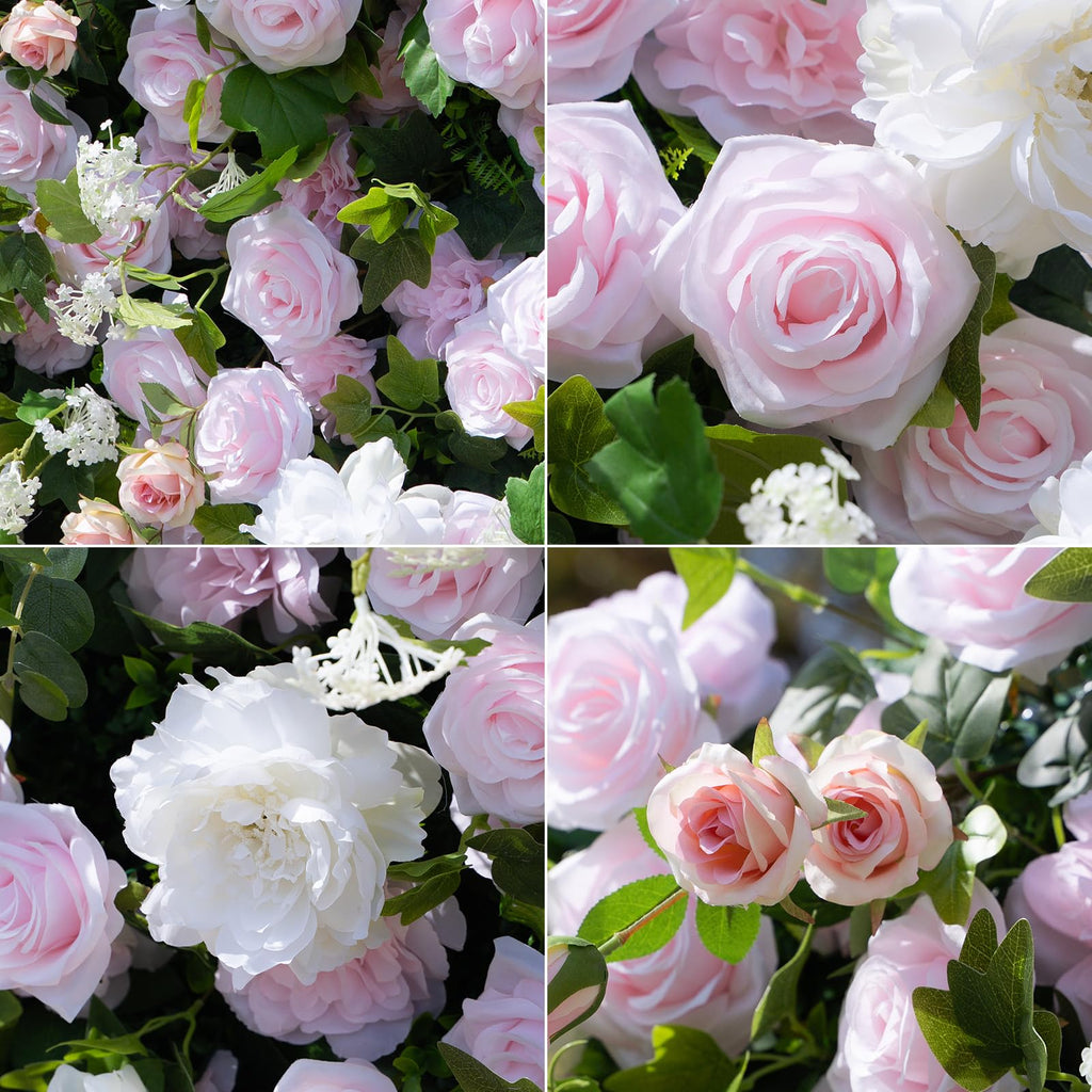 4ft*8ft Artificial Flower Wall Panels, 3D Silk Floral Wall Backdrop