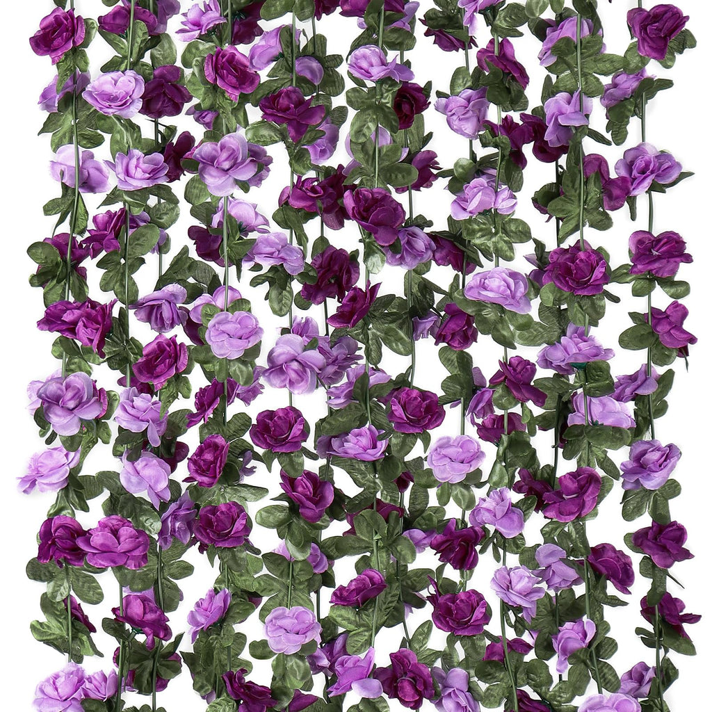 TFCFL 6 Pcs Flower Wall Panels 3D Floral Wall Backdrop Flower Decor, 23.6" X 15.7" Silk Rose Wall Artificial Flower Wall Backdrop Faux Flower Panel for Wedding Party Nursery Photo Background