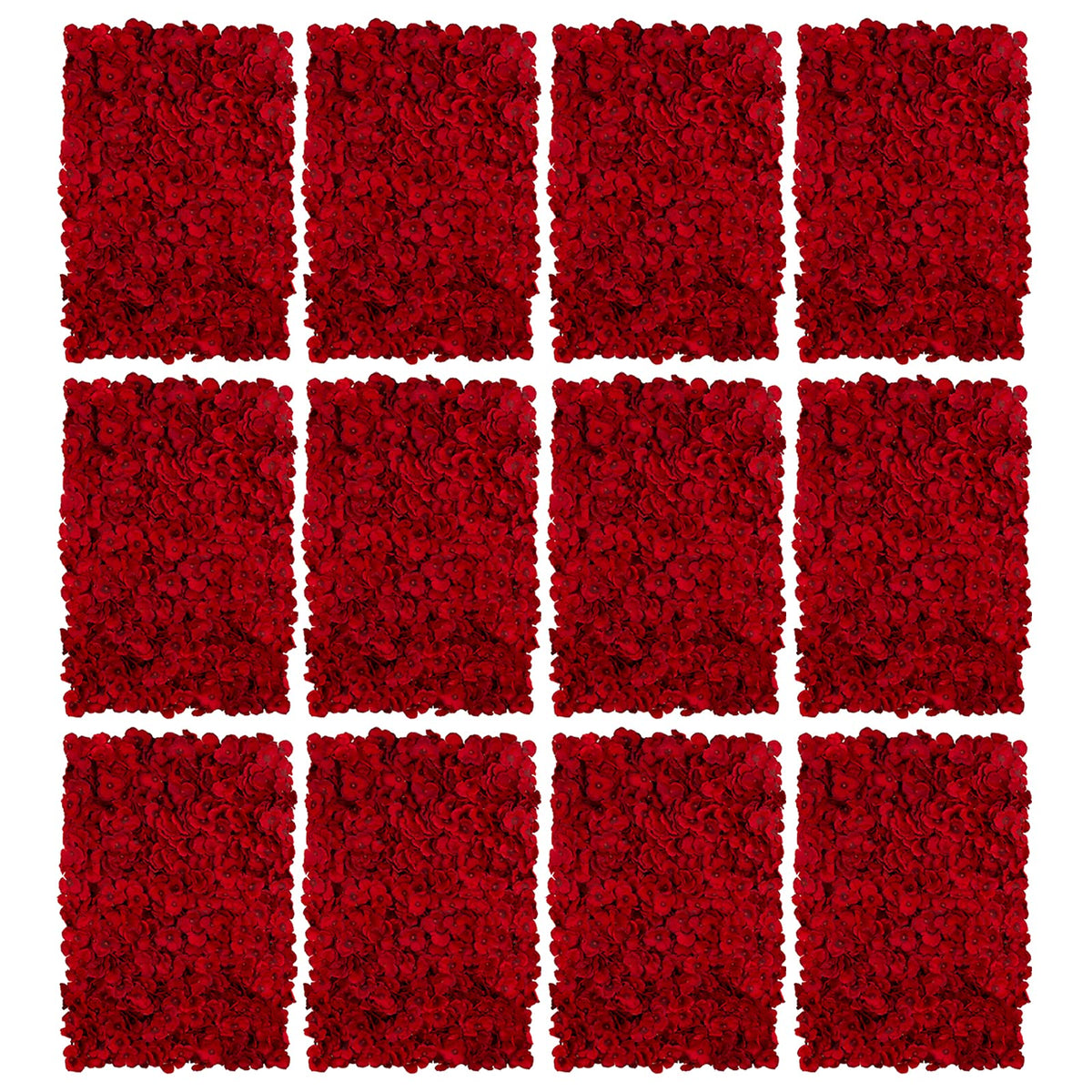 Artificial Luxury‌ Flower Wall Panels, Gorgeous 3D Silk Floral Backdrop for Wedding, Baby Show, Party and Home Decor, Quick Assembly/Storage, Both Eco ＆ Pet Friendly