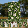 4ft*8ft Artificial Flower Wall Panels, 3D Silk Rose Floral Backdrop