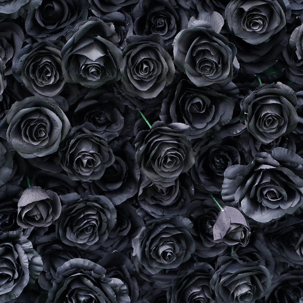 Black：4D Fabric Artificial rolling up curtain flower wall Free Shipping