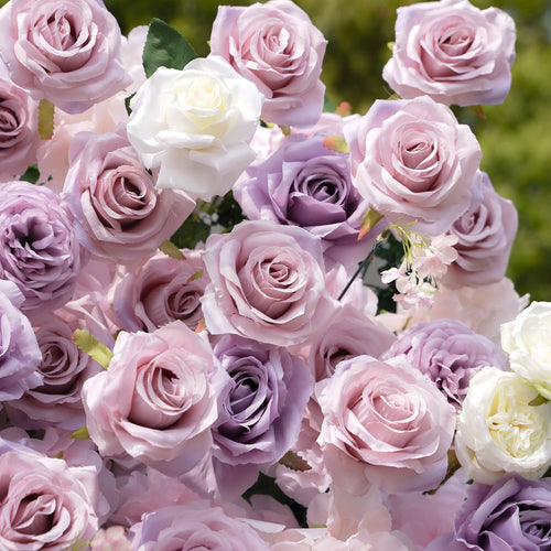 Alina：5D Fabric Artificial rolling up curtain flower wall | Elegant Event Decor | Free Shipping