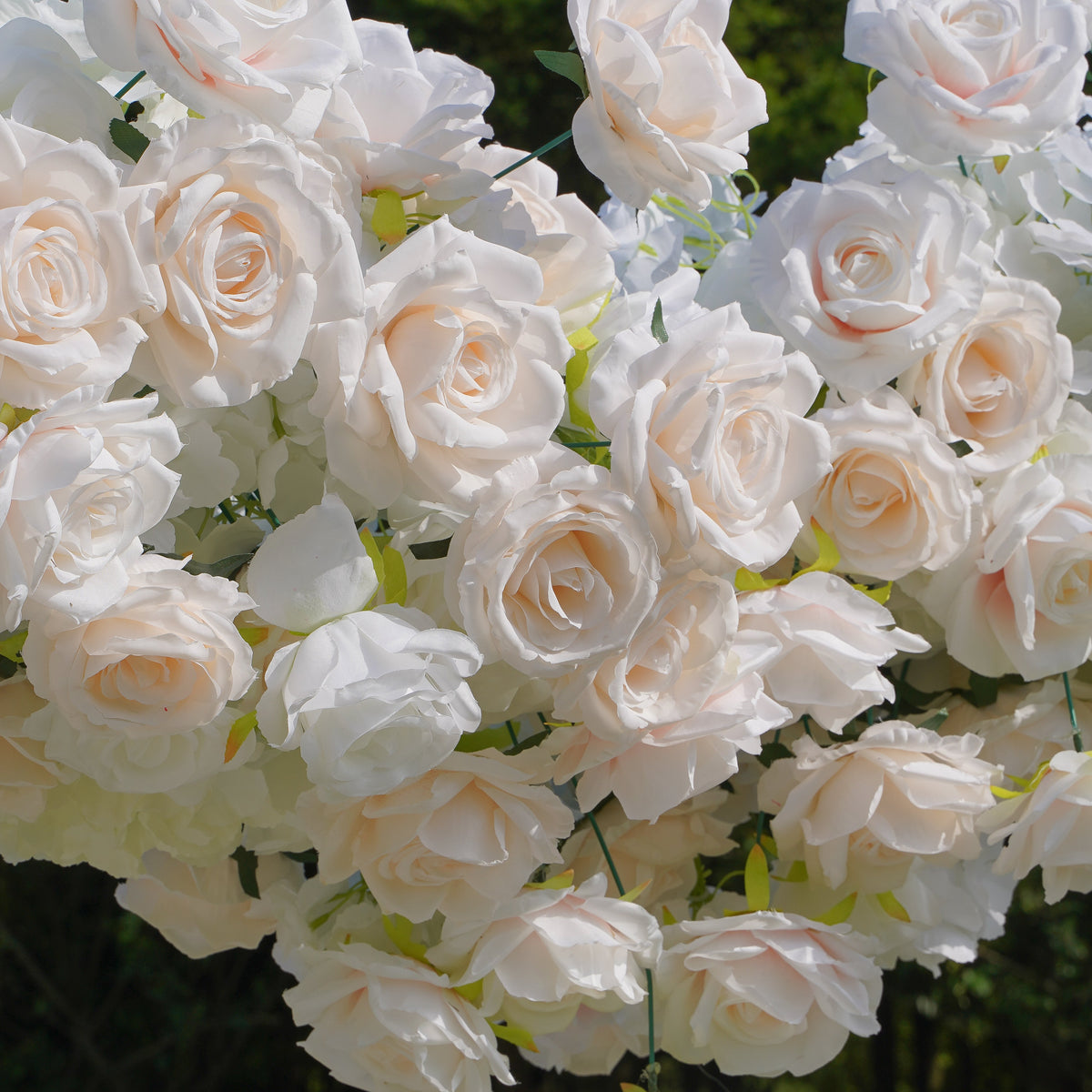 Heart:2023 New Wedding Party Background Floral Arch Decoration Including Frame -R007 Rose Morning