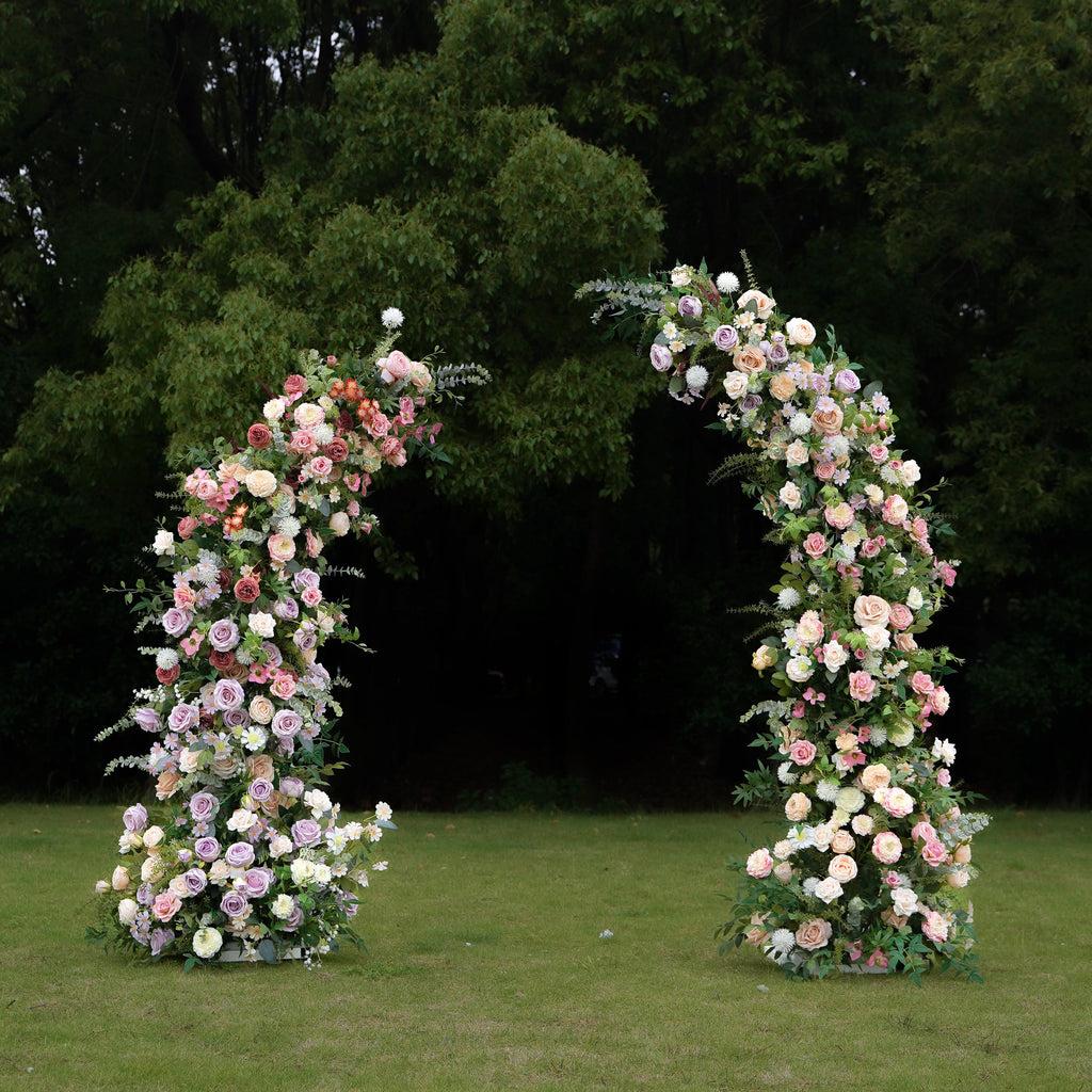Lia:2023 New Wedding Background Floral Arch Including Frame -R963 Rose Morning