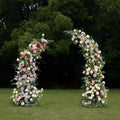Lia:2023 New Wedding Background Floral Arch Including Frame -R963 Rose Morning