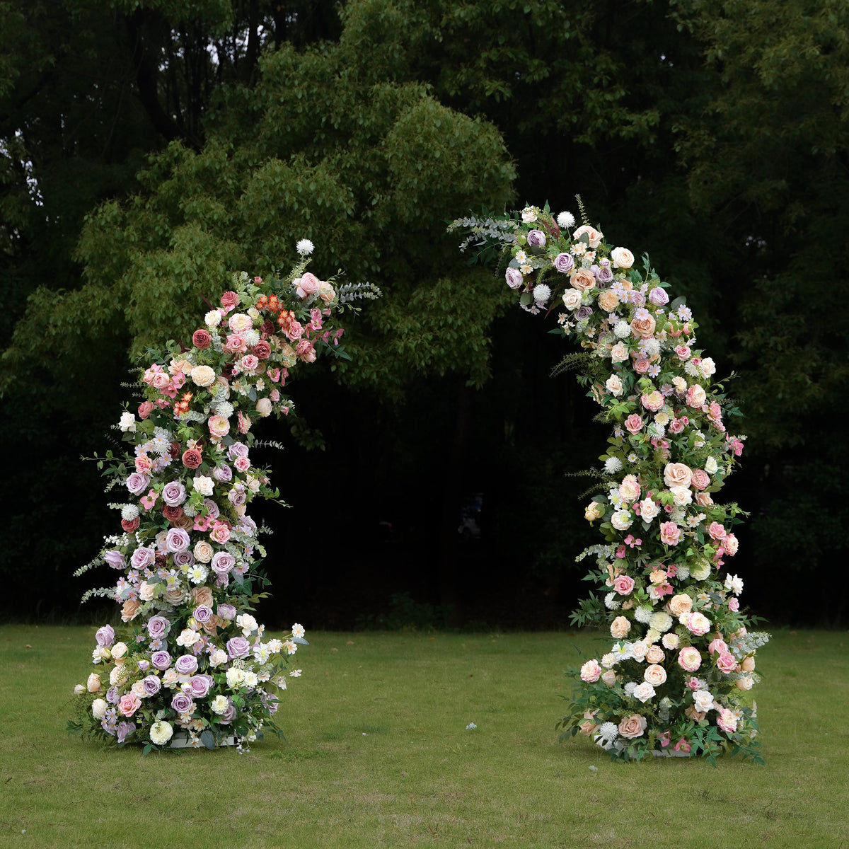 Lia:2023 New Wedding Background Floral Arch Including Frame -R963 Rose Morning
