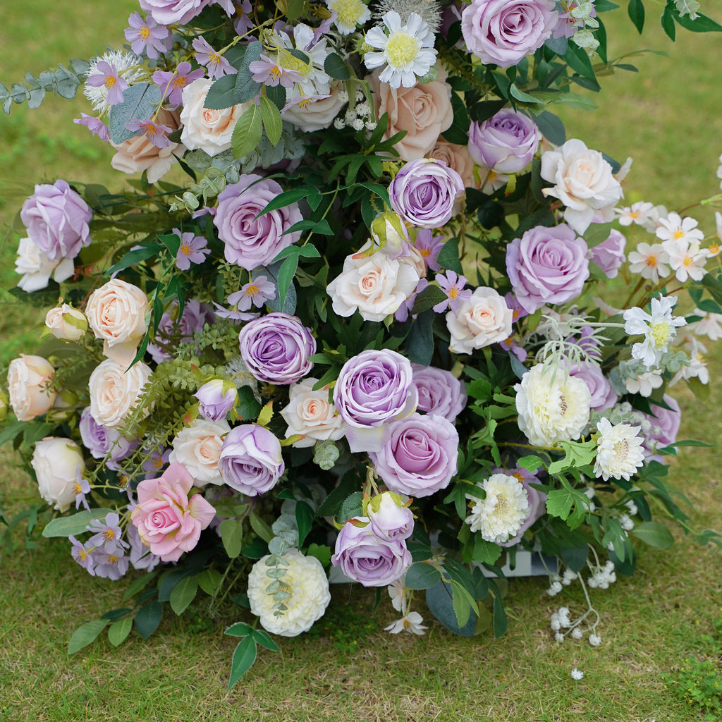 Lia:2023 New Wedding Background Floral Arch Including Frame -R963 Rose Morning