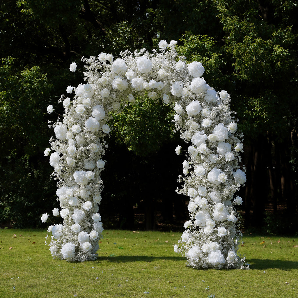 Colee ：2023 New Wedding Party Background Floral Arch Decoration include Framet-R837 Rose Morning