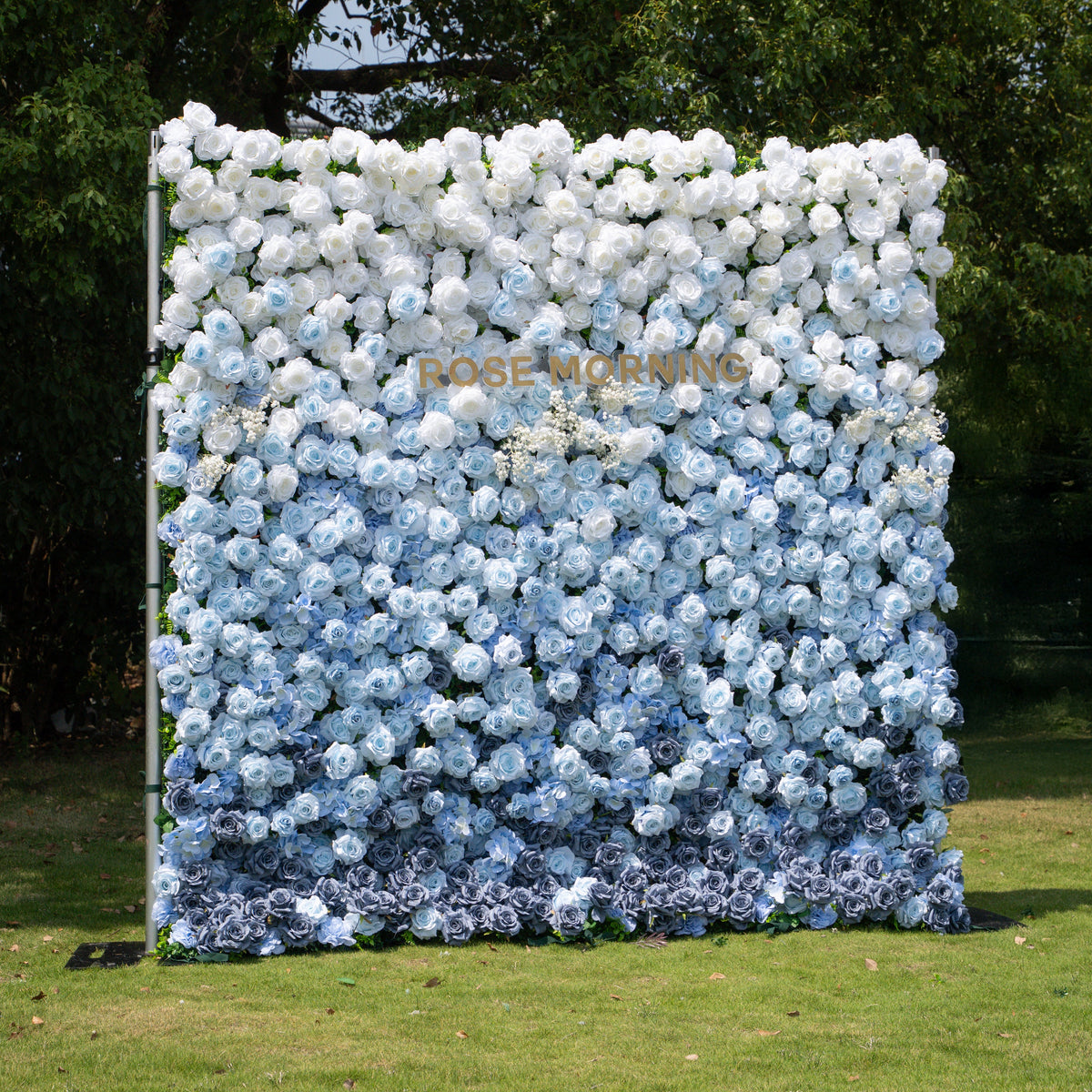 Cool：Fabric Artificial rolling up curtain flower wall Free Shipping