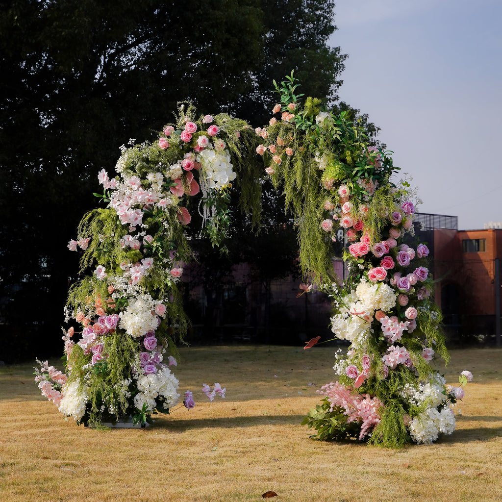 Mabry : Rose Morning Floral Arch Decoration Including Frame for Wedding and Events Decoration Free Shipping