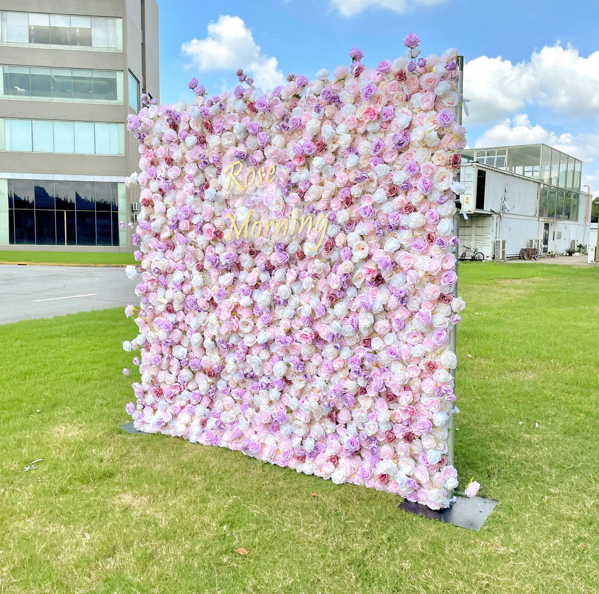 Memory：5D  Fabric Artificial rolling up curtain flower wall Free Shipping