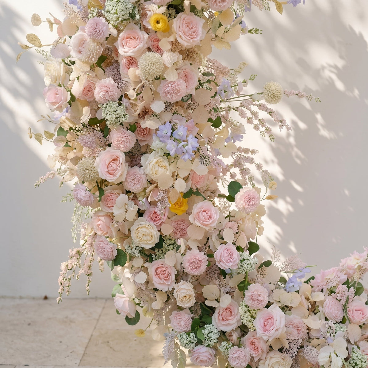 Zarensira moon arch: Wedding & Event Background Floral Arch Decor Frame Included | Wedding Floral Decor