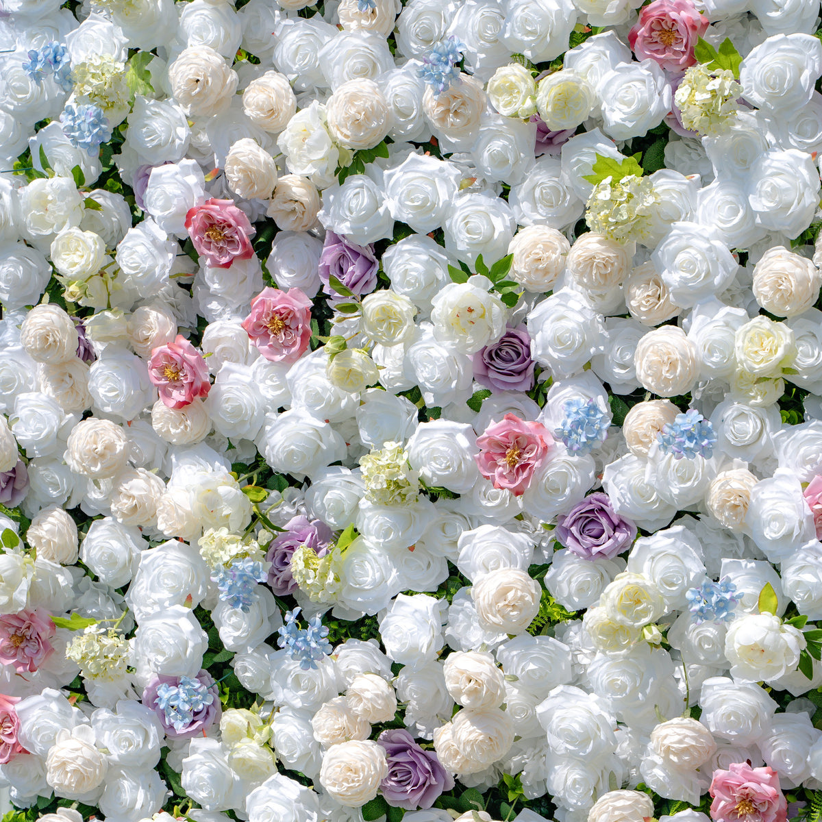 Alison：5D Fabric Artificial rolling up curtain flower wall (Ready to ship) Rose Morning