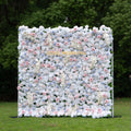 Amore：4D Fabric Artificial zip up curtain flower wall 8ft*8ft Free Shipping