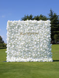 Angel：5D Fabric Artificial rolling up curtain flower wall (Ready to Ship) Free Shipping