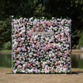 Arabella：3D Fabric Artificial rolling up curtain flower wall Free Shipping