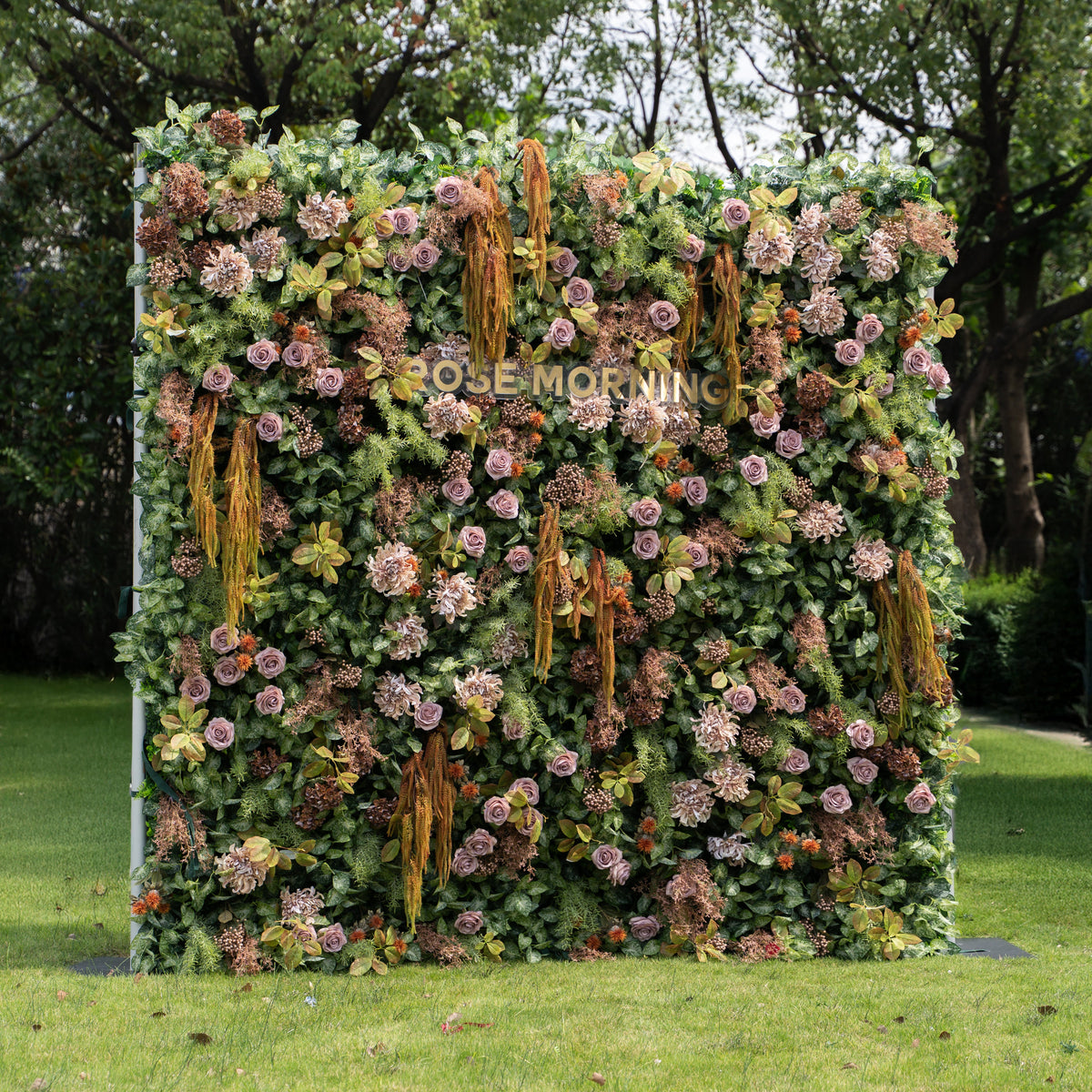 Autunno：Autumn Fall Flower Wall - 5D Fabric Seasonal Backdrop for Wedding Birthday Party Event Decoration Free Shipping