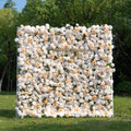 Bambi：5D Fabric Artificial rolling up curtain flower wall Free Shipping