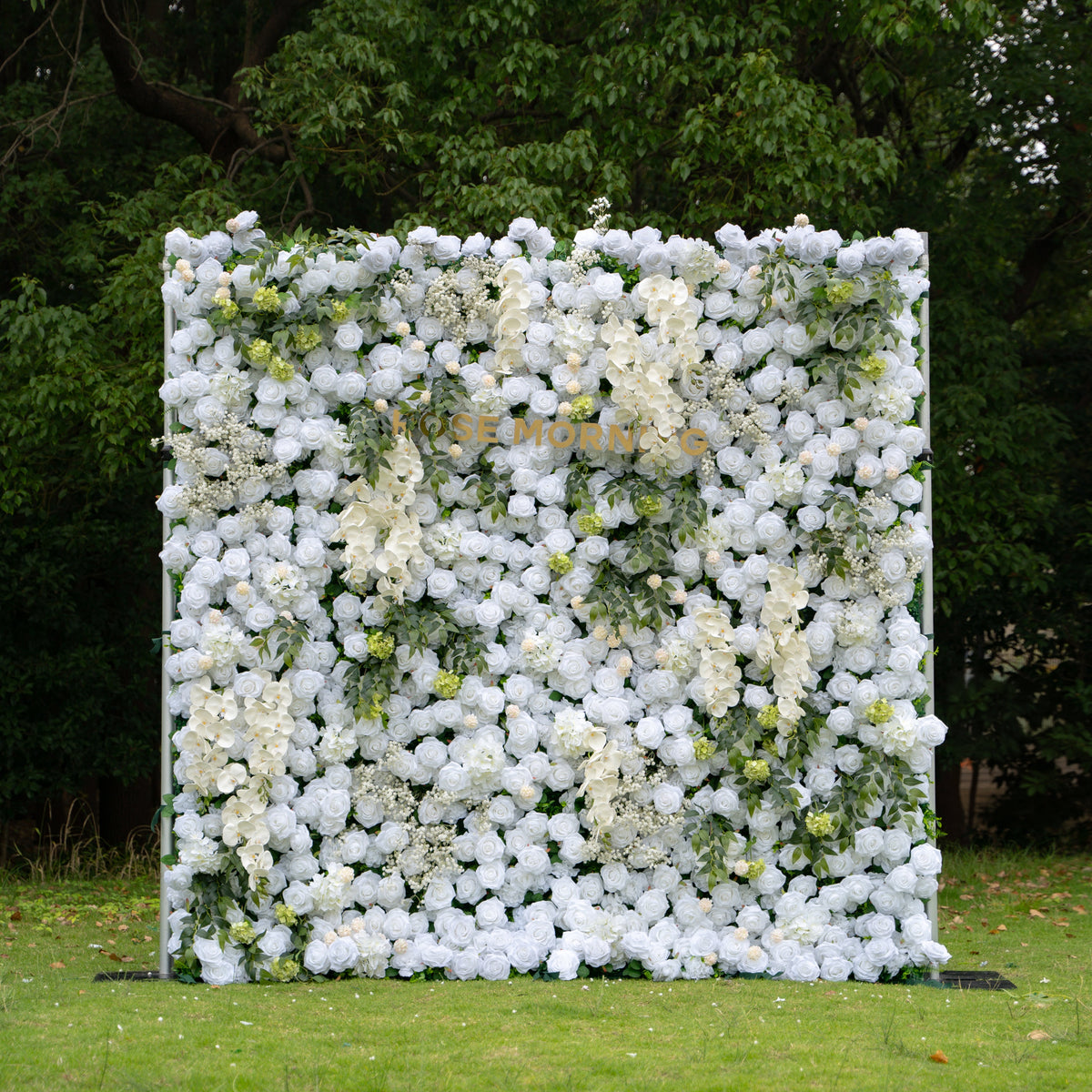 Bianca：3D Fabric Artificial rolling up curtain flower wall Free Shipping
