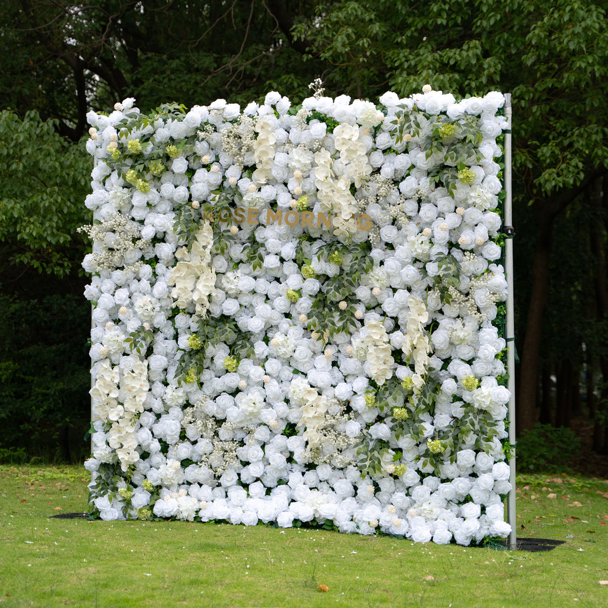 Bianca：3D Fabric Artificial rolling up curtain flower wall Free Shipping
