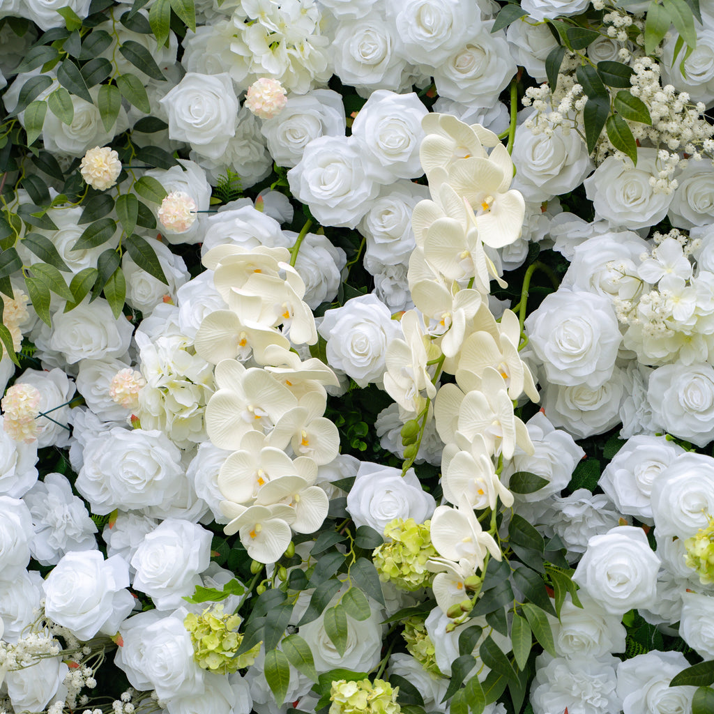 Bianca：3D Fabric Artificial rolling up curtain flower wall Free Shipping