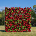 Blanca：5D Fabric Artificial rolling up curtain flower wall Free Shipping