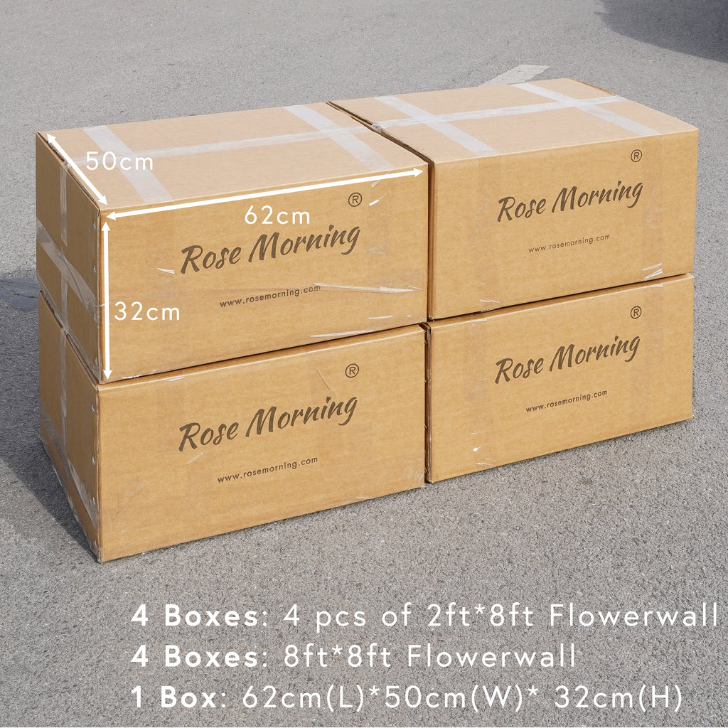 Kaisley：5D Fabric Artificial rolling up curtain flower wall (Ready to ship) Rose Morning