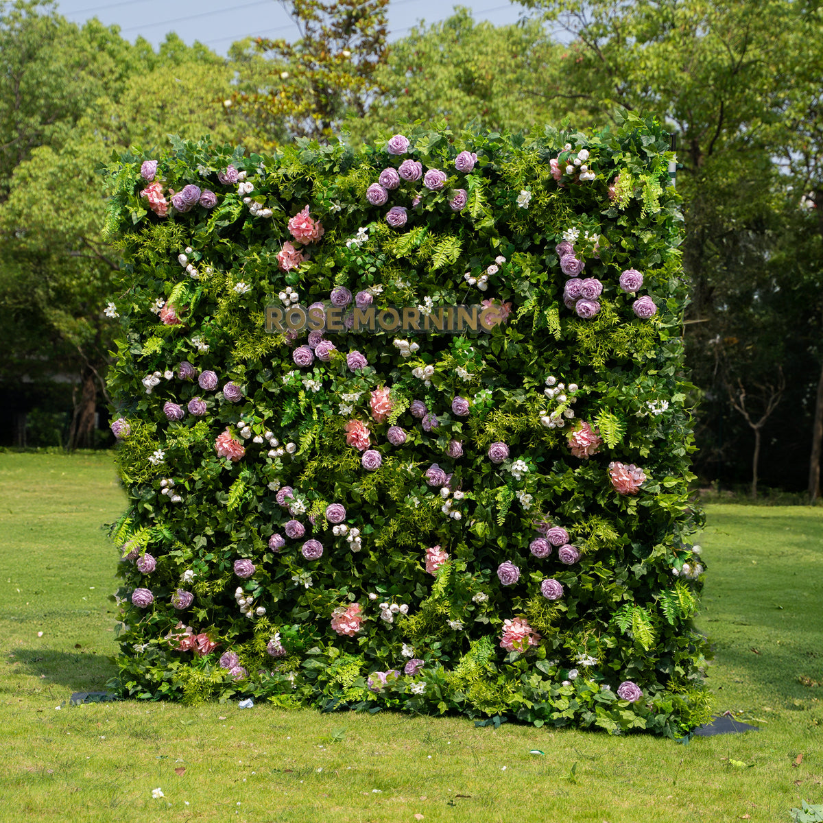 Brett：5D Fabric Artificial rolling up curtain flower wall Free Shipping