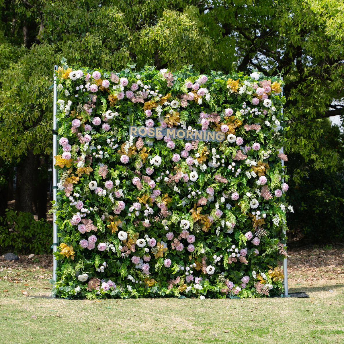 Fabrizia：5D Fabric Artificial rolling up curtain flower wall Free Shipping