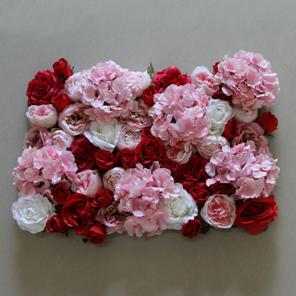 Artificial Flower Wall  Simulation Floral Wedding Backdrop For Romantic Photography Bridal Shower Baby Shower Panels 40*60cm