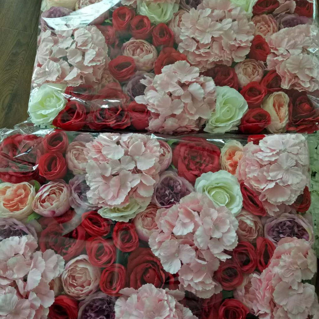Artificial Flower Wall  Simulation Floral Wedding Backdrop For Romantic Photography Bridal Shower Baby Shower Panels 40*60cm